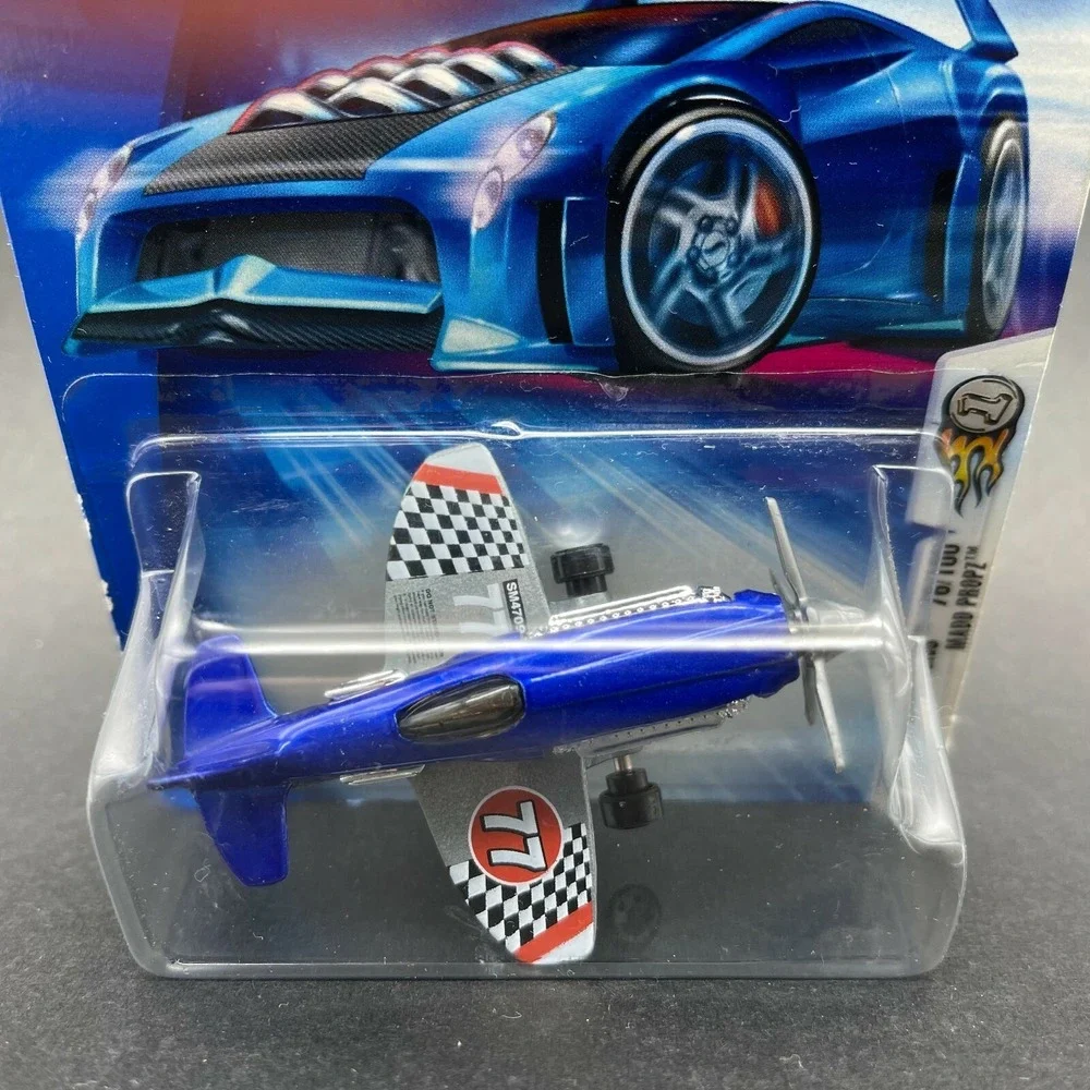 Hot Wheels 2004 First Editions Madd‎ Propz Airplane Blue Diecast 1/64 Scale #076